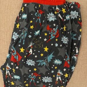 Little sleepies justice league pj bottoms size large